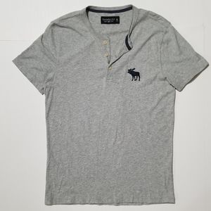 Abercrombie & Fitch soft af tee button tshirt